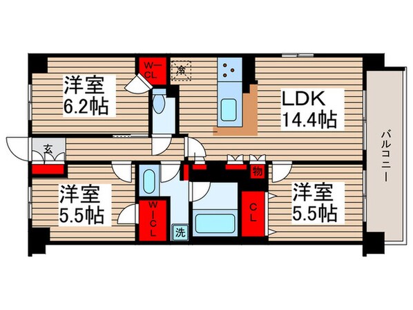 アドグランデ松戸(209)の物件間取画像